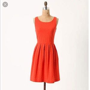 Anthropologie Deletta Torchon Embossed Ponte Dress